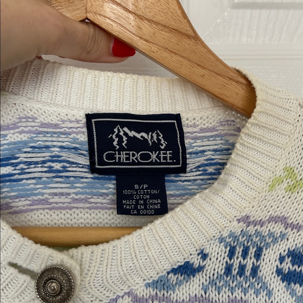Cherokee Multicolor Knit Cardigan - Picture 3 of 4